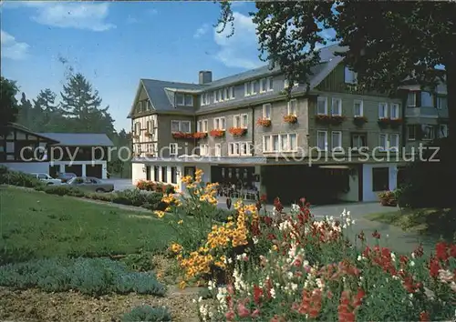 Schmallenberg Hotel Jagdhaus Wiese Blumenbeet Kat. Schmallenberg