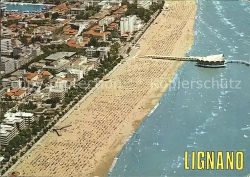 Lignano Panorama aereo dal mare Kat. Lignano