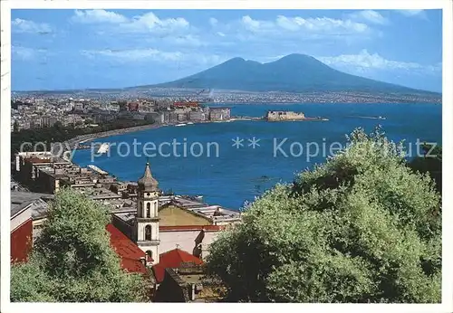 Napoli Neapel Panorama Kueste Vulkan Vesuv  Kat. Napoli