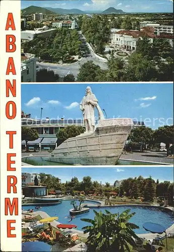 Abano Terme Panorama Denkmal Thermalbad Kat. Abano Terme