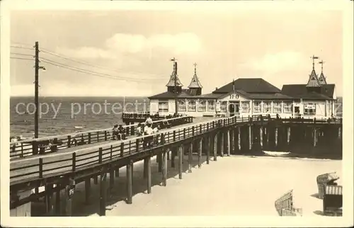 Ahlbeck Ostseebad Seebruecke Kat. Heringsdorf Insel Usedom