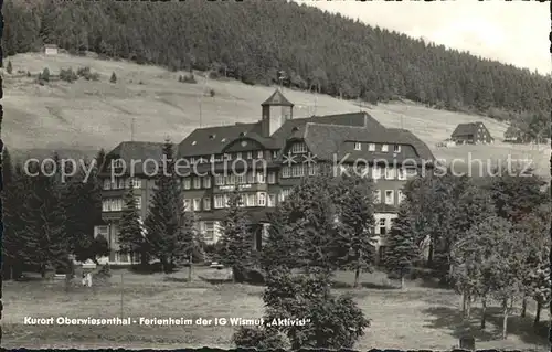 Oberwiesenthal Erzgebirge Ferienheim der IG Wismut Aktivist Kat. Oberwiesenthal