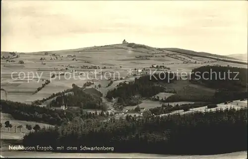 Neuhausen Erzgebirge mit Schwartenberg Kat. Neuhausen Erzgebirge
