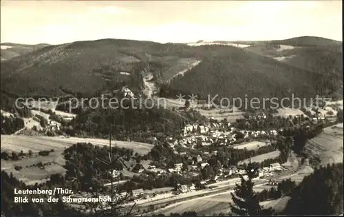 Leutenberg Thueringen Blick von der Schwarzenhoeh Kat. Leutenberg