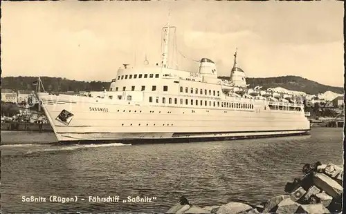 Sassnitz Ostseebad Ruegen Faehrschiff Sassnitz Kat. Sassnitz