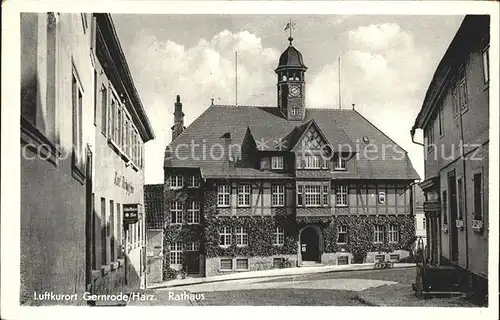 Gernrode Harz Rathaus Kat. Gernrode Harz