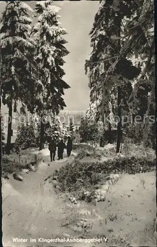 Klingenthal Vogtland Aschberggebiet im Wald Kat. Klingenthal Sachsen