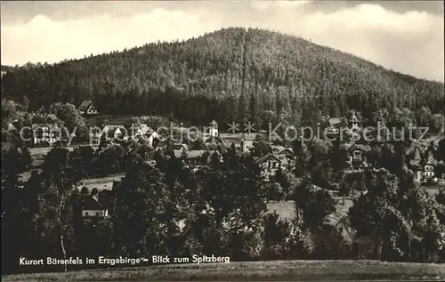 Baerenfels Erzgebirge mit Spitzberg Kat. Altenberg