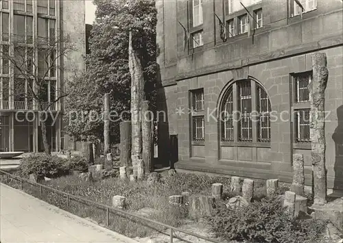 Karl Marx Stadt Staedtisches Museum versteinerter Wald Kat. Chemnitz