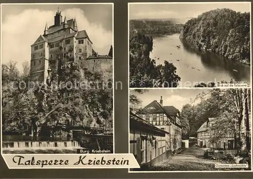 Kriebstein Talsperre Restaurant Lochmuehle  Kat. Kriebstein