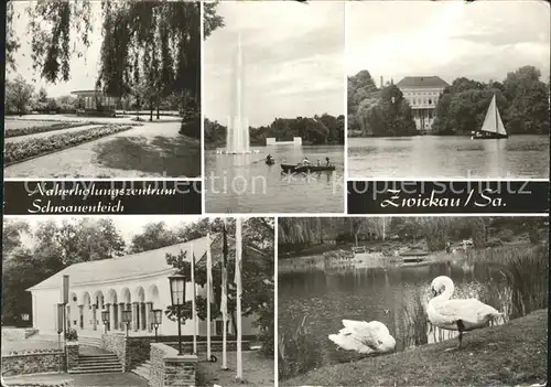 Zwickau Sachsen Schwanenteich Klubhaus Freilichtbuehne Kat. Zwickau