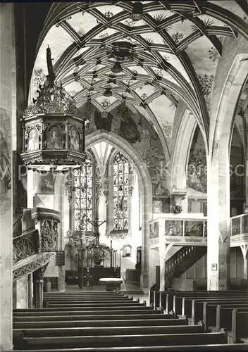 Weilheim Teck Peterskirche innen Kat. Weilheim an der Teck