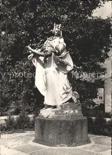 Domremy la Canne Statue Sainte Jeanne d`Arc Kat. Domremy la Canne