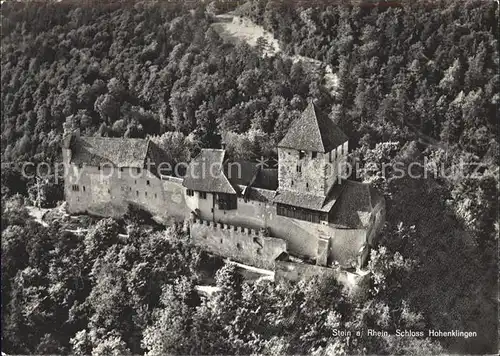 Stein Rhein Schloss Hohenklingen Fliegeraufnahme Kat. Stein Rhein