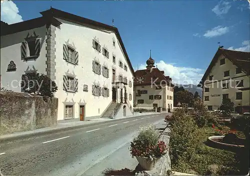 Gruesch Rosengarten Pfarrhaus Hotel Krone Kat. Gruesch