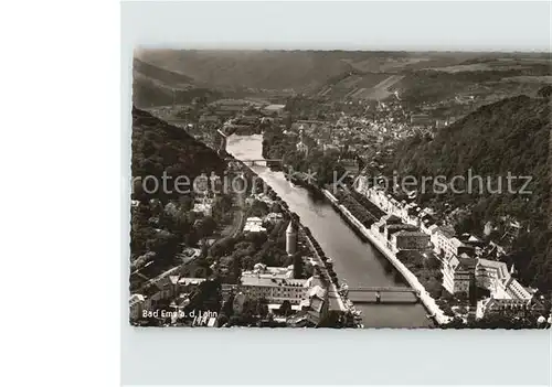 Bad Ems Fliegeraufnahme Lahnpartie Kat. Bad Ems