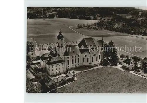 Wies Allgaeu Fliegeraufnahme Kloster Steingaden Wallfahrtskirche Kat. Sulzberg