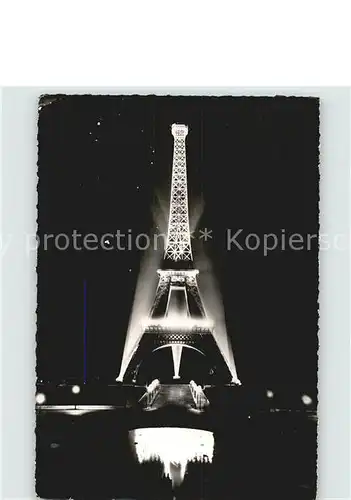 Paris La Tour Eiffel Illuminee Kat. Paris