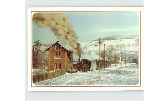 Wolkenstein Erzgebirge Joehstadt Schmalspurbahn Bahnhof Steinbach Kat. Wolkenstein