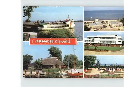 Zinnowitz Ostseebad Achterwasser Bootshafen Strand