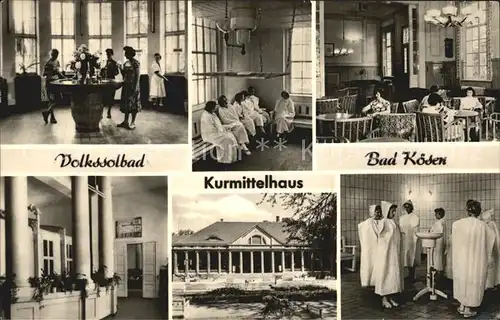 Bad Koesen Volksbad Kurmittelhaus  Kat. Bad Koesen