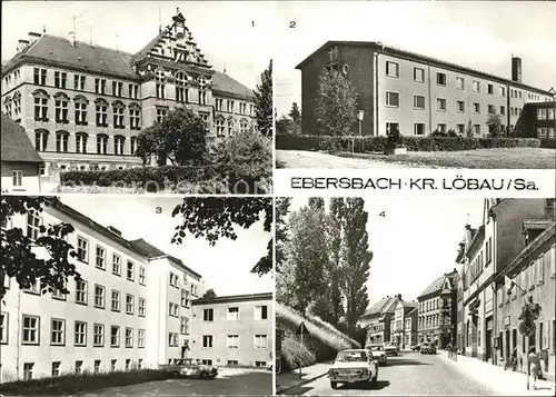 Ebersbach Sachsen Hainschule Wohnheim Anne Frank Bahnhofstrasse Krankenhaus  Kat. Ebersbach Sachsen