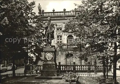 Leipzig Goethe Denkmalvor der Alten Handelsboerse Kat. Leipzig
