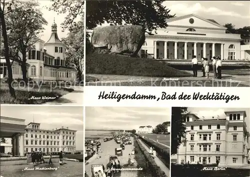 Heiligendamm Ostseebad Bad der Werktaetigen Haus  Weimar Mecklenburg Berlin Strand Kurhaus Kat. Bad Doberan