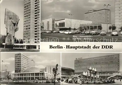 Berlin Leninplatz Kino International Hotel Berolina Cenntrumwarenhaus Haus des Lehrers Kat. Berlin