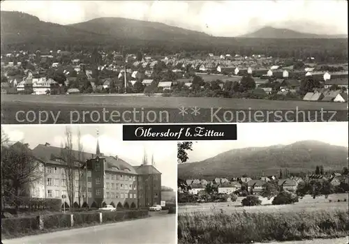 Olbersdorf Sachsen Buchenberg und Lausche Oberschule und Toepfer Kat. Olbersdorf