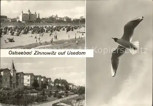 Zinnowitz Ostseebad Badestrand und Strandpromenade