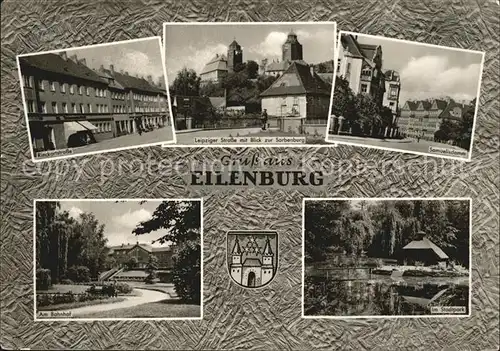 Eilenburg Rinckhartstrasse Blick zur Sorbenburg Samuelisdamm Kurpark  Kat. Eilenburg