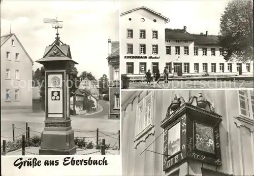 Ebersbach Sachsen Platz der Befreiuung Sonnenuhr Kat. Ebersbach Sachsen