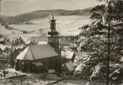Geising Erzgebirge Lifthang Kirche Kat. Geising Osterzgebirge