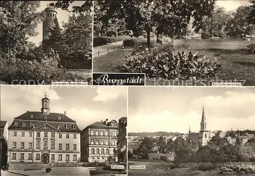 Burgstaedt Sachsen Karl Liebknecht-Hain Rathaus Aussichtsturm / Burgstaedt /Mittelsachsen LKR