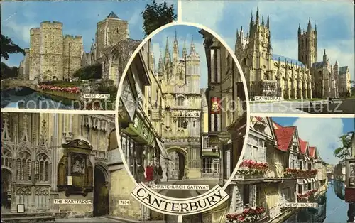 Canterbury UK Christchurch Gateway West Gate Cathedral  Kat. Canterbury