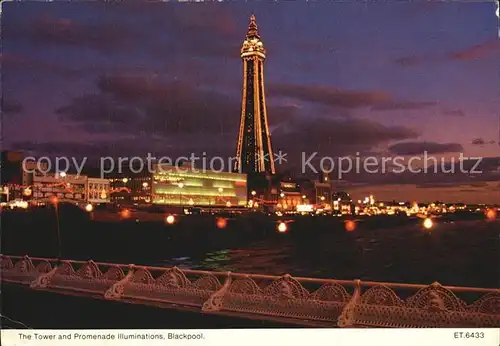 Blackpool The Tower Promenade Illuminations Kat. Blackpool