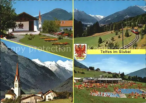 Telfes Stubai Musikpavillon Stubaitalbahn Schwimmbad Kat. Telfes im Stubai