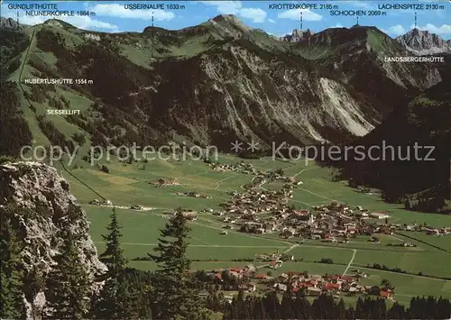 Tannheim Tirol Neunerknoepfle Lachenspitze  Kat. Tannheim