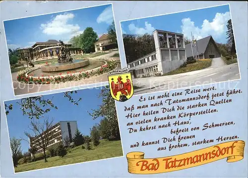 Bad Tatzmannsdorf Burgenland Neues Kurmittelhaus Nymphenbrunnen  Kat. Bad Tatzmannsdorf