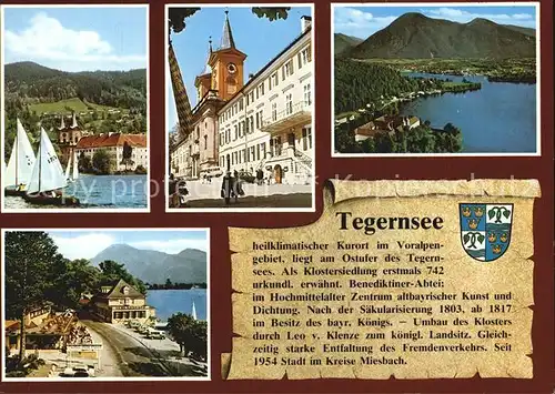 Tegernsee Stadtansicht Kat. Tegernsee