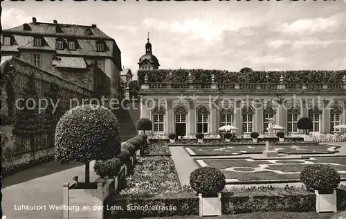 Weilburg Schlossterrasse Kat. Weilburg Lahn