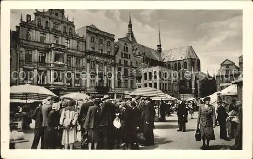 Rostock Mecklenburg Vorpommern Markt Kat. Rostock