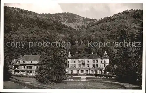 Badenweiler Sanatorium Schloss Hausbaden Kat. Badenweiler