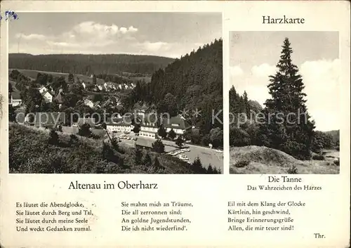 Altenau Harz mit Gedicht Kat. Altenau