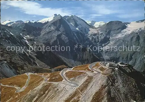 Grossglockner Hochalpenstrasse Fliegeraufnahme Kat. Heiligenblut