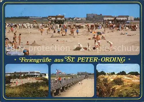St Peter Ording Strand Seebruecke Kat. Sankt Peter Ording