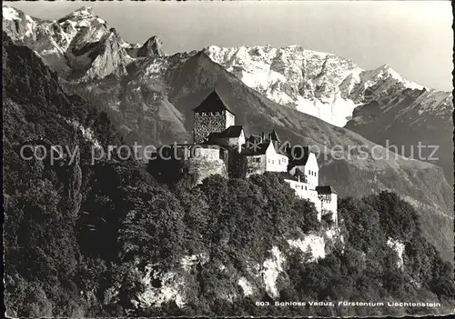 Vaduz Schloss Fuerstentum Lichtenstein Kat. Vaduz