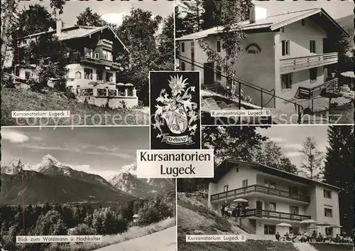 Berchtesgaden Kursanatorium Lugeck Kat. Berchtesgaden