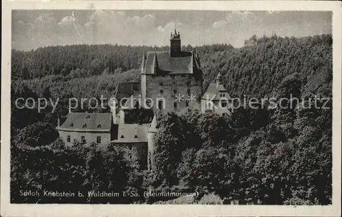 Waldheim Sachsen Schloss Kriebstein Kat. Waldheim Sachsen